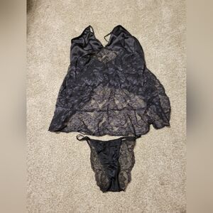 Elegant Black Lace Lingerie Set
